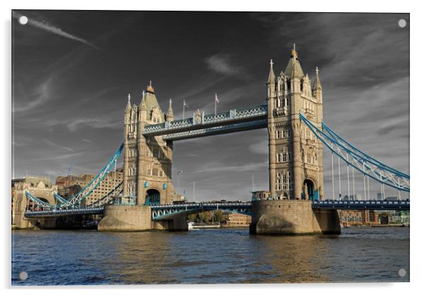 Tower Bridge, London Acrylic by Michael Hopes