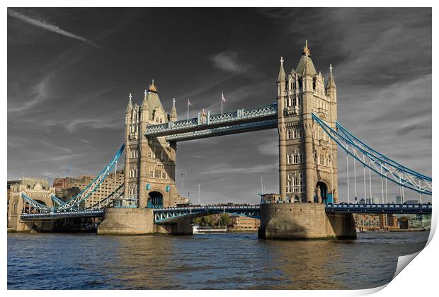 Tower Bridge, London Print by Michael Hopes