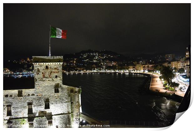 The Castle of Rapallo  Print by Ulrich Trappschuh