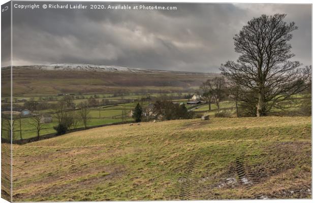 Crossthwaite Common, Teesdale, in Winter Canvas Print by Richard Laidler