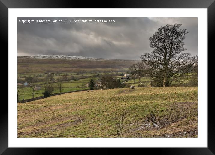 Crossthwaite Common, Teesdale, in Winter Framed Mounted Print by Richard Laidler