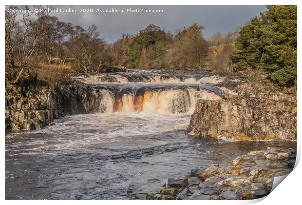 Winter Sun, Low Force Waterfall, Teesdale Print by Richard Laidler