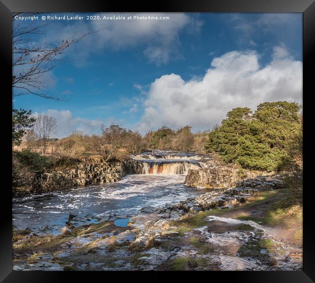 Winter Sunshine at Low Force, Teesdale Framed Print by Richard Laidler