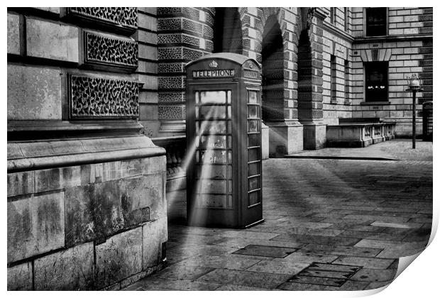 The London Telephone Box . Print by paul jenkinson