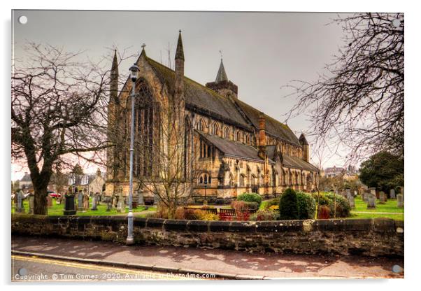 Dunblane Cathedral Acrylic by Tom Gomez