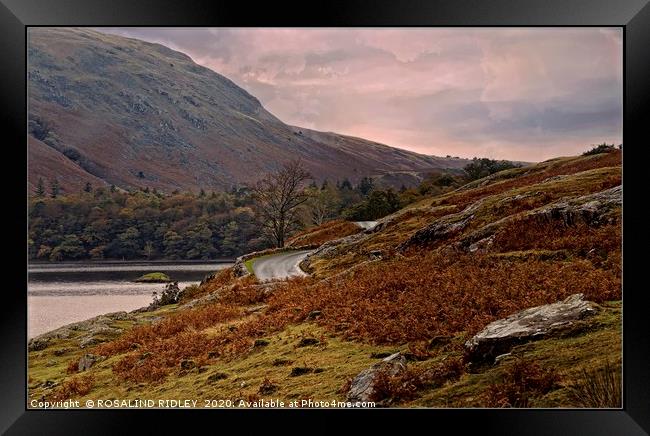 "Misty evening by Wastwater" Framed Print by ROS RIDLEY