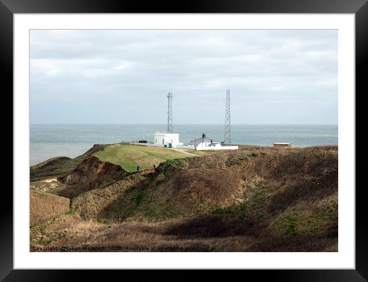 Flamborough Fog Station Framed Mounted Print by Lilian Marshall