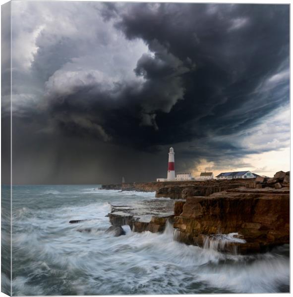 Any Portland in a Storm Canvas Print by David Neighbour
