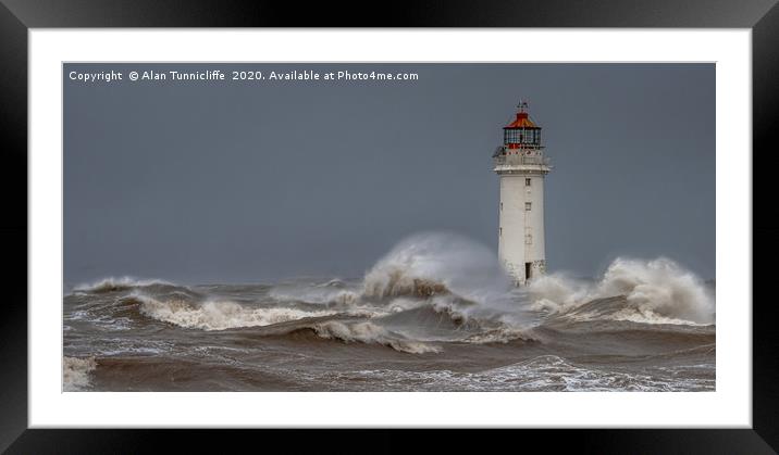 new brighton lighthouse Framed Mounted Print by Alan Tunnicliffe