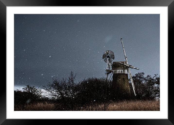 Wind Mill on the Norfolk Broads Framed Mounted Print by Lisa Plumb