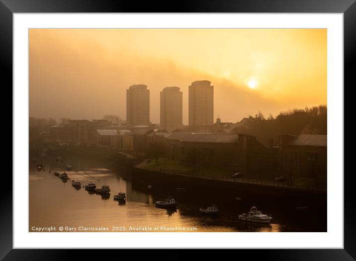 Misty Start Framed Mounted Print by Gary Clarricoates
