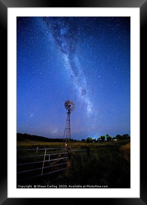 Milky Way Over Biddaddaba, Australia Framed Mounted Print by Shaun Carling