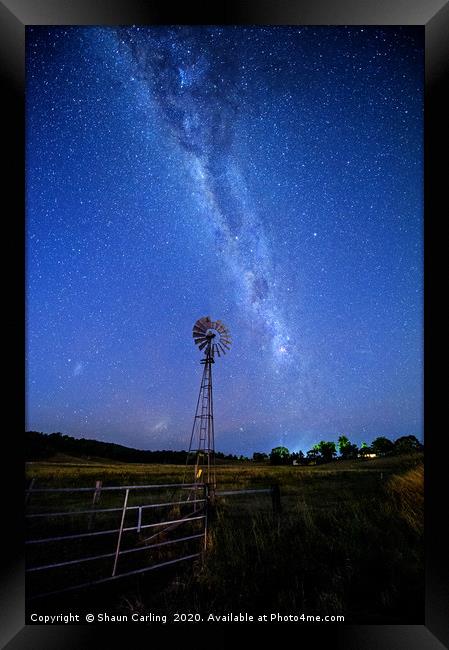 Milky Way Over Biddaddaba, Australia Framed Print by Shaun Carling