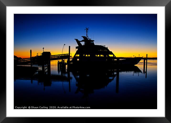 Sunrise Over Cleveland Harbour, Australia Framed Mounted Print by Shaun Carling