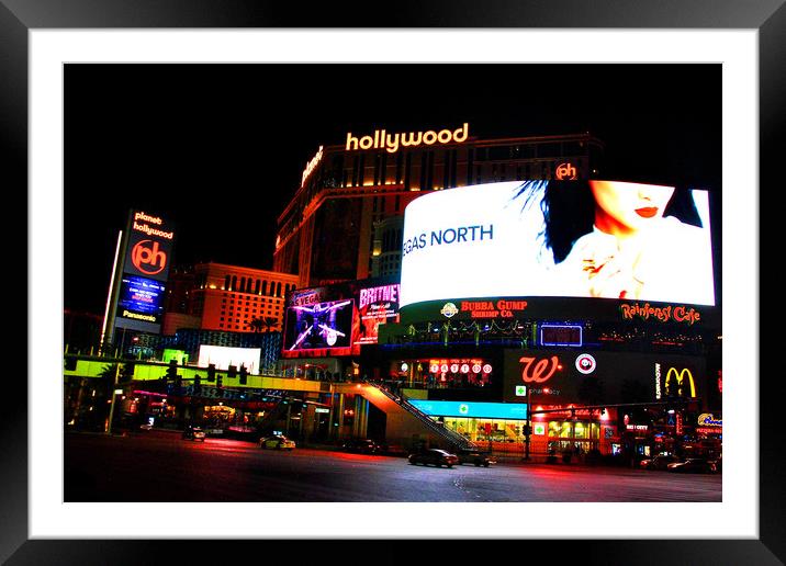 Planet Hollywood hotel Las Vegas strip America Framed Mounted Print by Andy Evans Photos