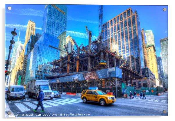  Construction New York Acrylic by David Pyatt