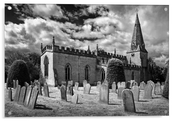 St Anne's Church,Baslow                     Acrylic by Darren Galpin