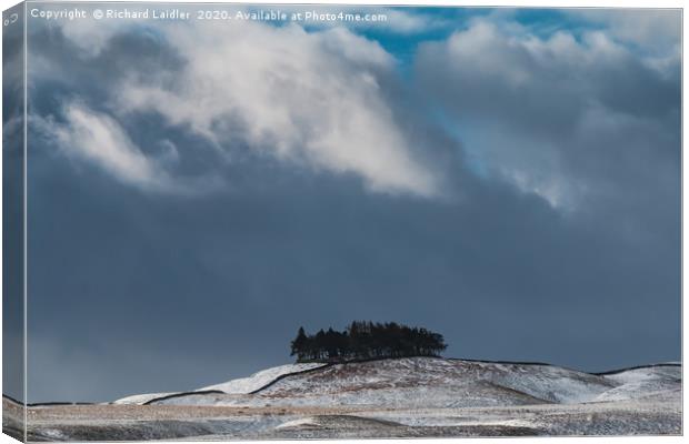 Kirkcarrion, Teesdale in Winter Canvas Print by Richard Laidler