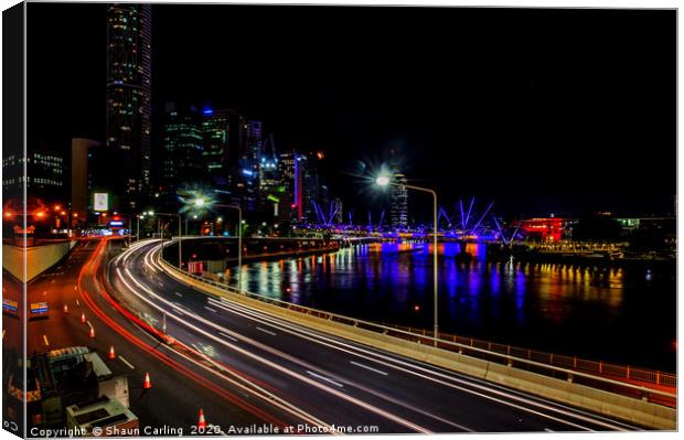 Brisbane City Expressway Canvas Print by Shaun Carling