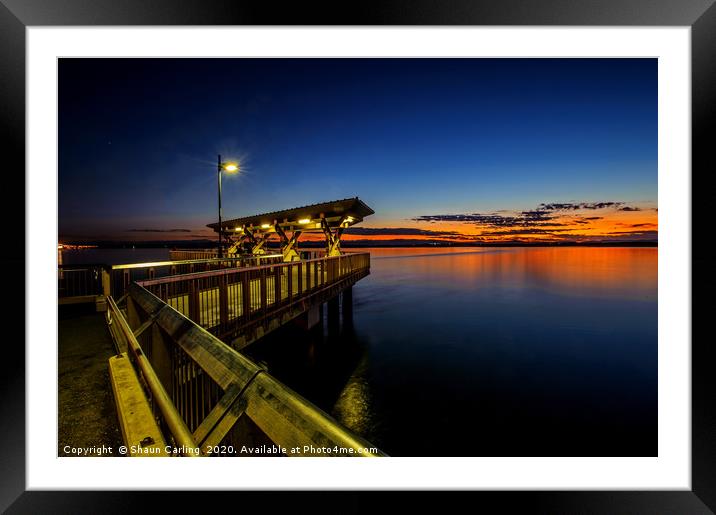 Sunset Over Clontarf Framed Mounted Print by Shaun Carling