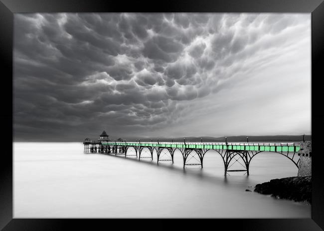 Clevedon Clouds Framed Print by David Neighbour