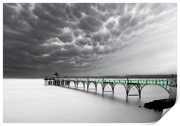 Clevedon Clouds Print by David Neighbour