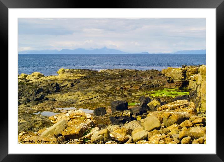 The Sea of the Hebrides Framed Mounted Print by Steven Watson