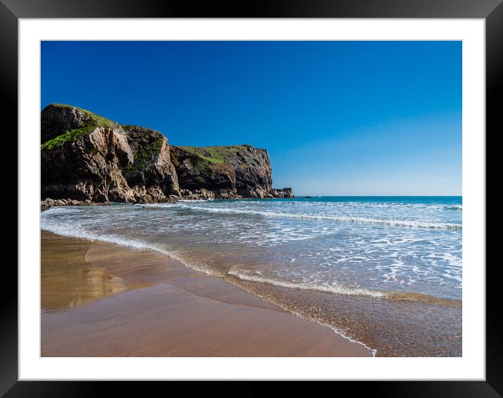 Bullslaughter Bay, Pembrokeshire. Wales Framed Mounted Print by Colin Allen