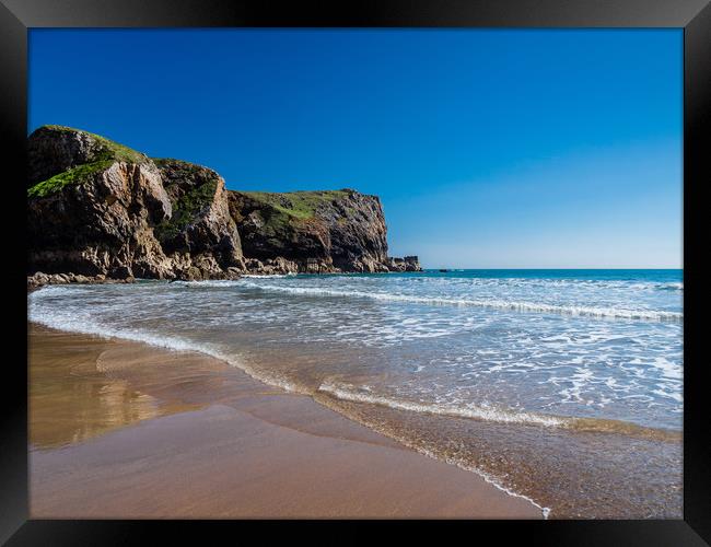 Bullslaughter Bay, Pembrokeshire. Wales Framed Print by Colin Allen