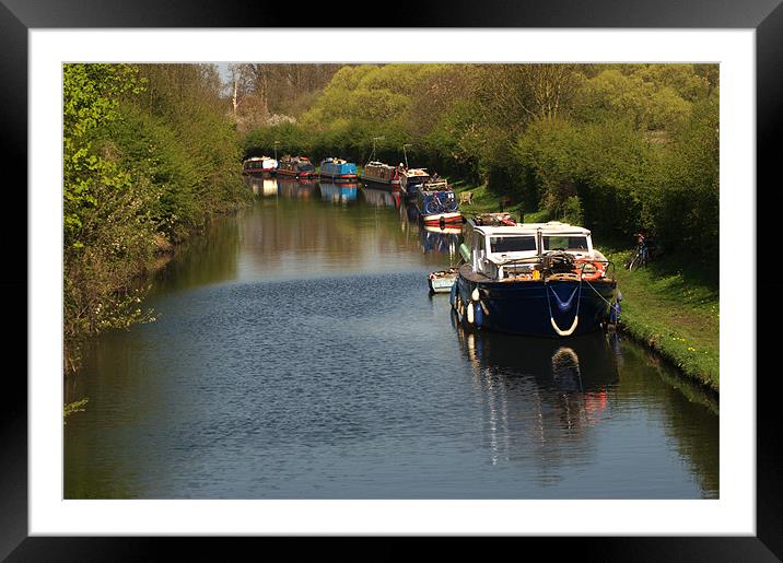 Canal Craft Framed Mounted Print by Chris Day