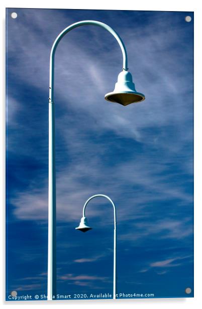 Jetty lamp standards Acrylic by Sheila Smart