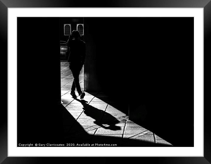 The Shadow Framed Mounted Print by Gary Clarricoates