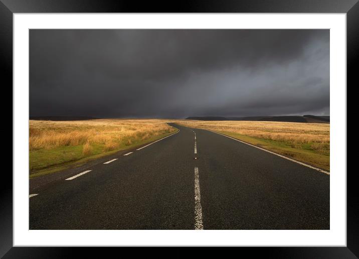 The road to Penyfan Framed Mounted Print by Leighton Collins