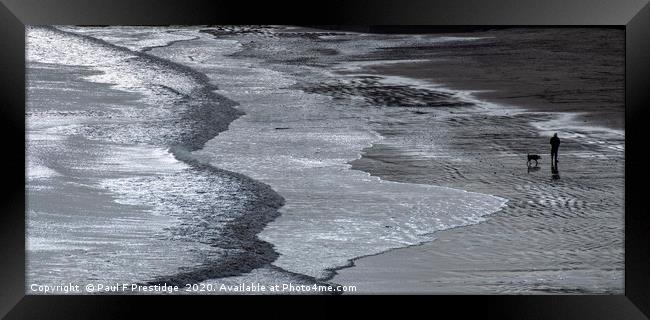 Waves at Goodrington Framed Print by Paul F Prestidge