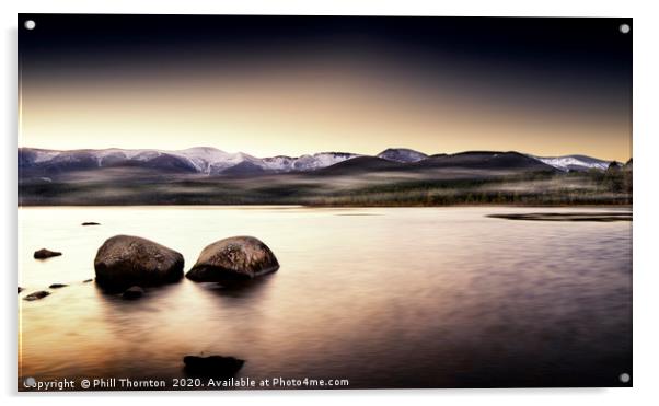 Loch Morlich No.6  Acrylic by Phill Thornton