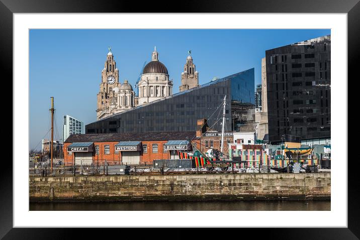 Pier Head panorama Framed Mounted Print by Jason Wells