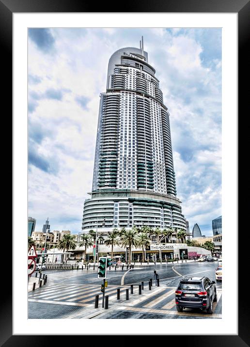 The Address Dubai Framed Mounted Print by Valerie Paterson