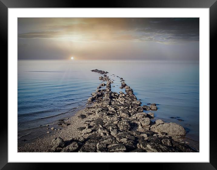 THE STREET OF STONES -WHITSTABLE, KENT Framed Mounted Print by Tony Sharp LRPS CPAGB