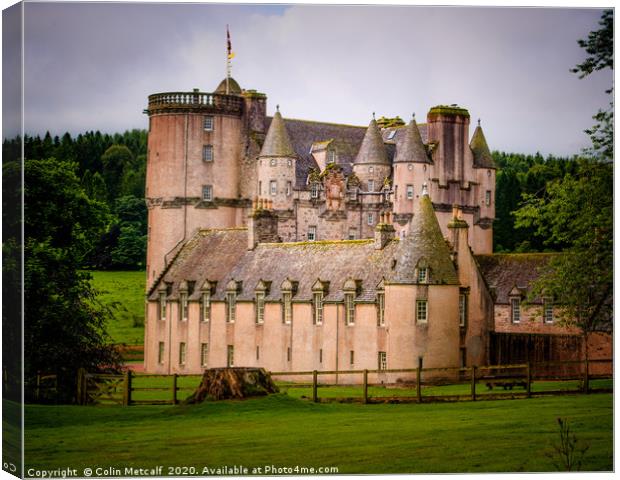Castle Fraser Canvas Print by Colin Metcalf