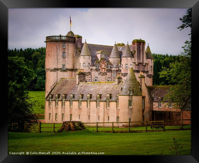 Castle Fraser Framed Print by Colin Metcalf
