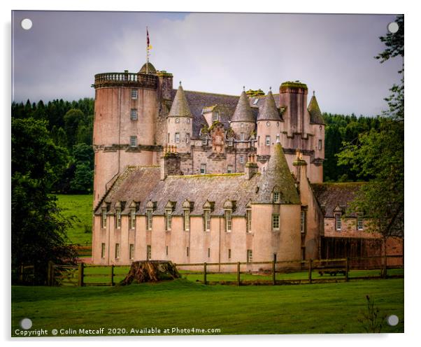 Castle Fraser Acrylic by Colin Metcalf