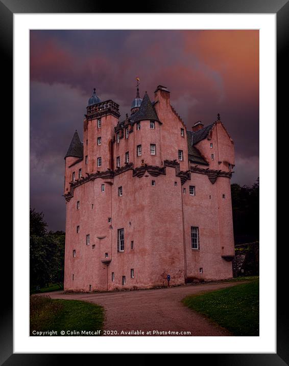Craigievar Castle Framed Mounted Print by Colin Metcalf