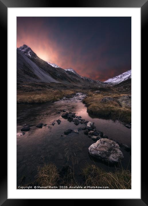 Beyond the dawn Framed Mounted Print by Manuel Martin