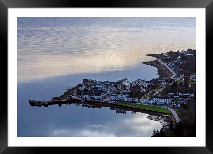 Looking down on Inveraray, Loch Fyne. Framed Mounted Print by Rich Fotografi 