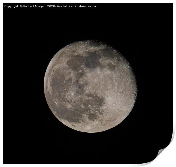 Waning Moon Print by Richard Morgan