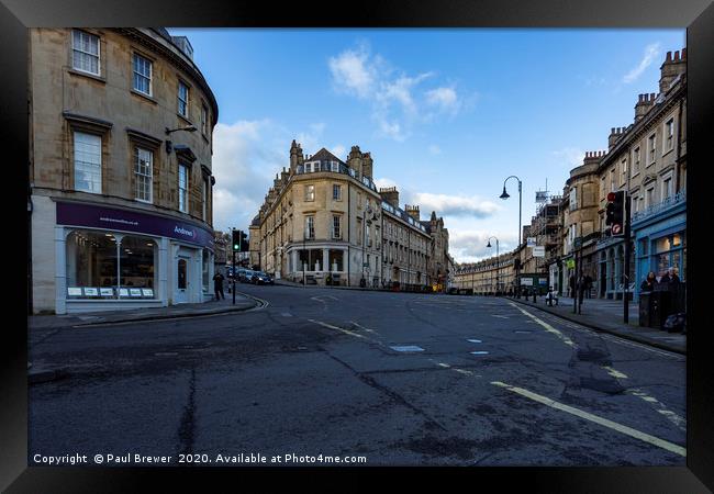 Lansdown Road Bath Framed Print by Paul Brewer