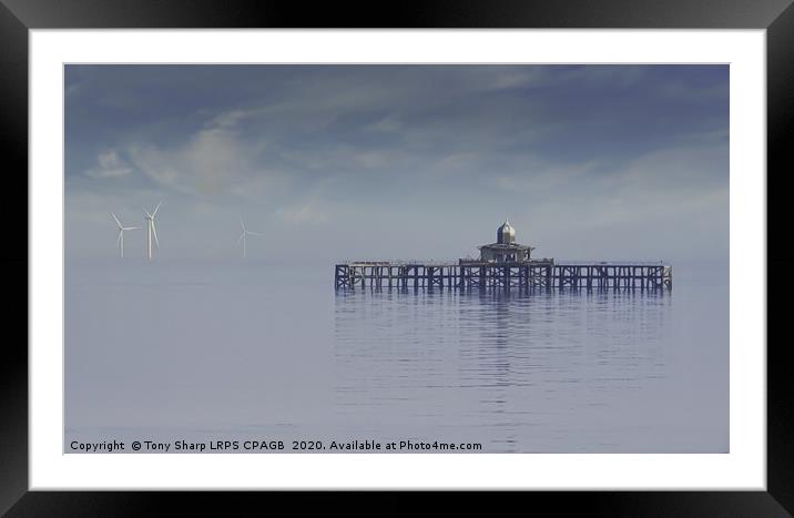 HERNE BAY PIER  Framed Mounted Print by Tony Sharp LRPS CPAGB