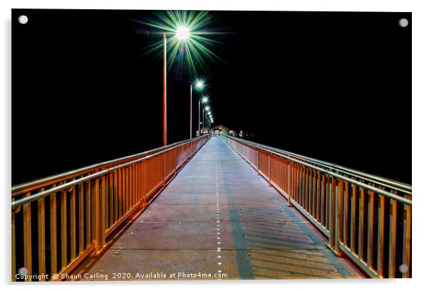 Victoria Point Jetty Acrylic by Shaun Carling