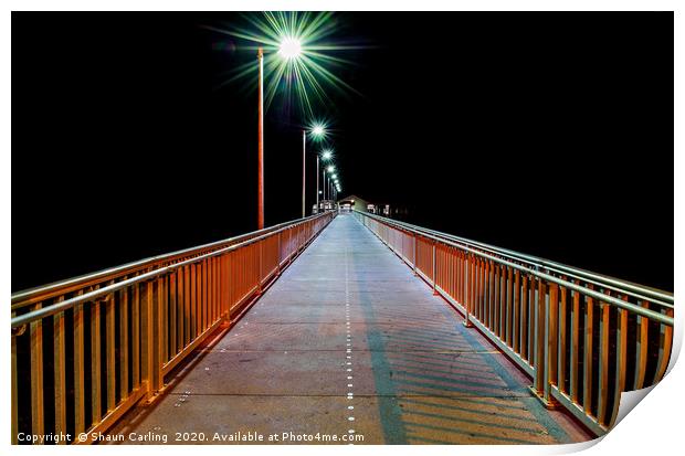 Victoria Point Jetty Print by Shaun Carling