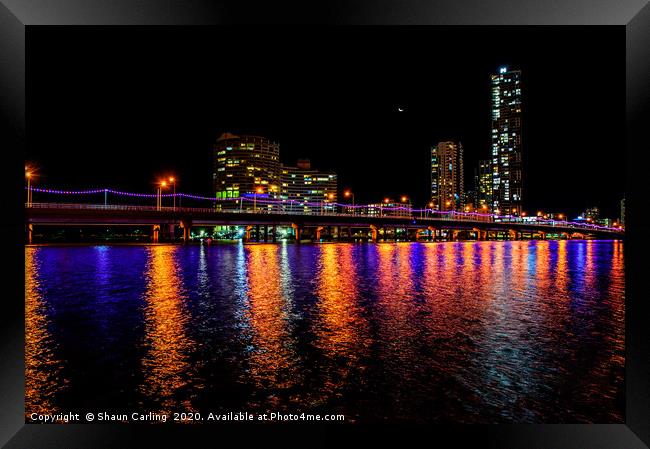 The Southport Bridge, Gold Coast, Australia Framed Print by Shaun Carling